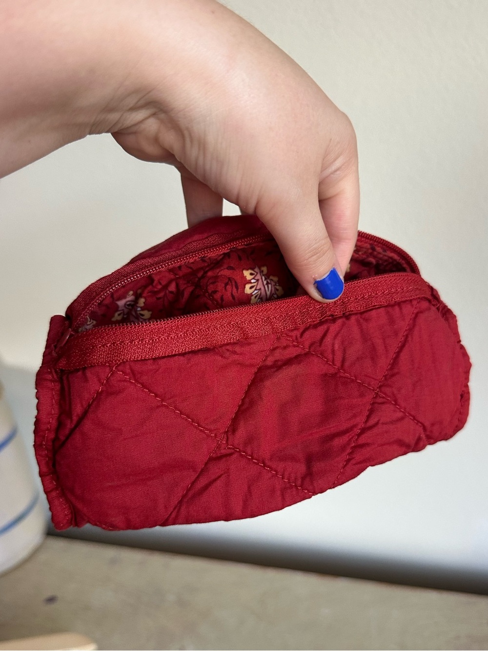 Pierre Deux French Country Quilted Zip Pouch - Picture 13 of 14